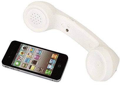 ENJOY-UNIQUE Retrò Cornetta del Telefono senza fili Bluetooth microfono e Auricolare per Anziani, bambini e adulti Telefonate da cellulare