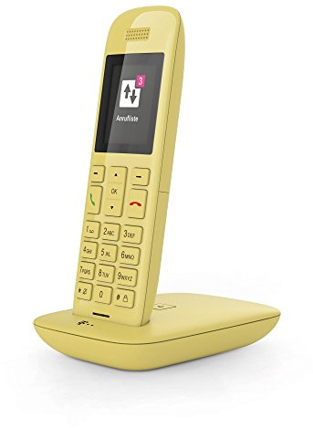 Telekom Speedphone 11 (mit DECT Basis - wahlweise nutzbar am IP Anschluss oder am analogen a/b Port) gelb