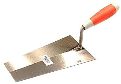 CAZZUOLA IN ACCIAIO A PUNTA QUADRA CON MANICO RIVESTITO 200 X 110 mm KERAKOLL