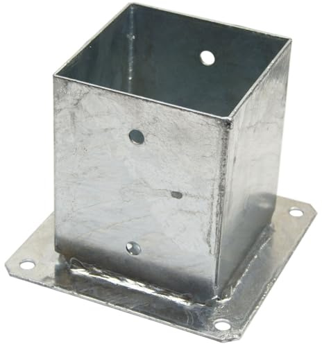Aufschraubhülse Pfostenträger Pfostenschuh Hülse für Pfosten verzinkt 121x200mm | Pfosten, verzinkt, 121x200mm