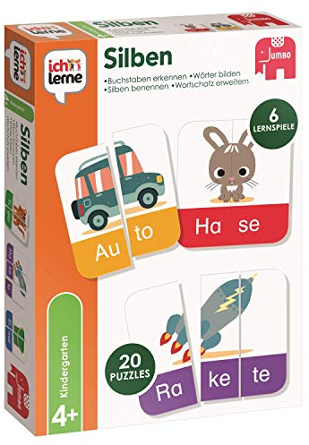 Jumbo Spiele Ich lerne Silben Lernspiel, für Kinder, Ab 4 Jahren