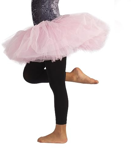 CALZITALY Pack 1 o 2 Pares - Leggings de Danza para bebés, Leggings de Ballet, Leotardos de Ballet, Negro, Rosa, 4-6, 8-10, 12-14 años, 60 Den, Made in Italy (8-10 Años, Negro)