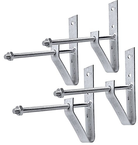 Pro Plus Reifenwandhalter Set von 4 Stück inkl Schrauben und Dübel
