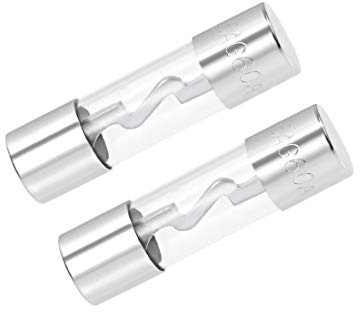 sourcing map 2 Stück 60A Glassicherung 10X38mm 12V für Haushaltsgeräte | Feinsicherungen Träge Auslösecharakteristik