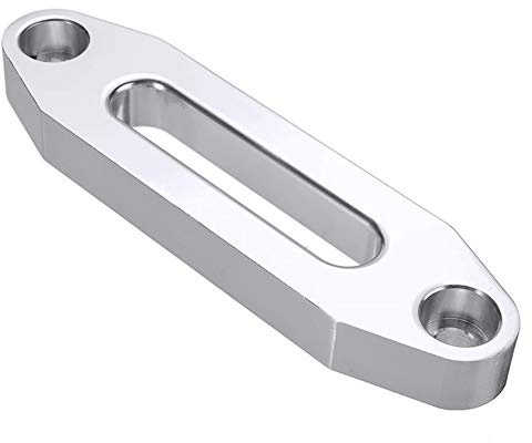 10 Inch Hawse Fairlead,Winch Rope Guide Universal Winch Hawse Fairlead Billet Synthetic Winch Rope Winch Cable Lead Guide Aluminum Guide Port For Winch 9000-12000 LBS Winch Accessories