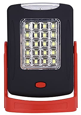 Lanterne Camping LED, Eclairage Camping pliées Portable, Lampe Camping Etanche alimentée par batterie pour les pannes de courant, éclairage de secours pour camping, Marche de nuit(rouge)