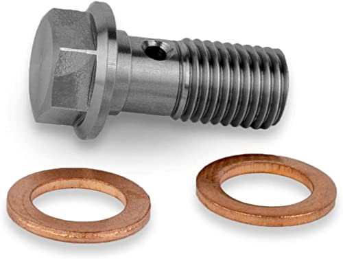 PrecisionGeek - Hohlschraube M10 x 1,00mm Edelstahl Bremssattel/Hauptzylinder L = 22mm