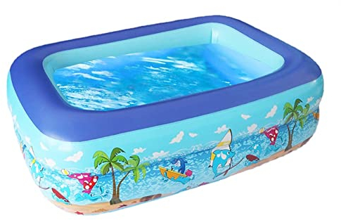 Piscina Gonfiabile Bambini,100 x 70 cm Giardino Piscina Baby,Piscinette Giocattoli Estivi,Piscina Bambini,All'Aperto Piscina,Piscina Anulare per Bambini,Piscina Estiva Per Baby Bambini Neonato