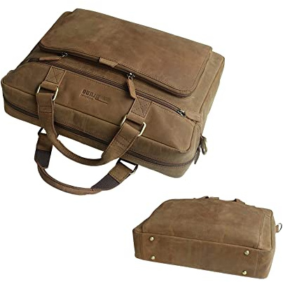 Laptoptasche Leder Herren für Laptop 15,6 Zoll braun schwarz Businesstasche Notebooktasche Arbeitstasche Notebook 15 Zoll Umhängetasche für Laptop Computertasche Damen