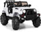GYMAX Kids Ride on Car, 12V Battery Powered Toy Car with Music, USB/TF/AUX Slot, MP3, Lights, Safety Belt & Slow Start, Large Children Electric Truck for 3-7 Years Old (White with 2.4G Remote Control)