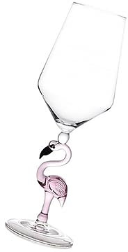 HAKIDZEL Flamingo Wine Glasses Beverage Cups for Anniversaries and Home Bars Elegant Glassware for Red and Wine