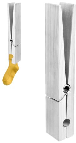 Lumiscent Molletta Gigante in Legno, Clip Porta Asciugamani da Bagno con Molla, Porta Asciugamani Molletta, Porta Asciugamani con Clip in Legno, Mollette per Soggiorno, Camera da Letto E Cucina