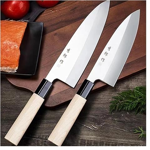 FBITE Coltello giapponese Sashimi Deba Salmone Sushi Coltelli da cucina Yanagiba Coltelli a testa di pesce Mannaia Utensili da cucina