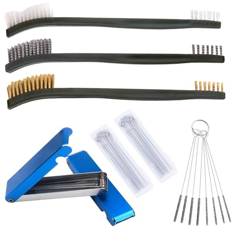 Yenblow 8 Pack Carburetor Cleaning Kit, Torch Tip Carb Dirt Remove Cleaner Set, Throttle Body Dirt Cleaner for Chainsaw Gas Orifices Welding Motorcycle ATV Carburetor Jet Stove Nozzles Shower Heads