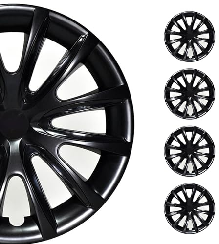 OMAC Radkappen 15 240 Schwarz 4tlg | Radzierblenden, Radblenden, Einsatz, ABS