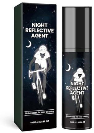 xinxinyu Glow in the Dark Spray Paint, 3.38oz Clear Coat that Glows, Glow Paint for Clothes, Long-Lasting Reflective Paints for High Visibility (White)