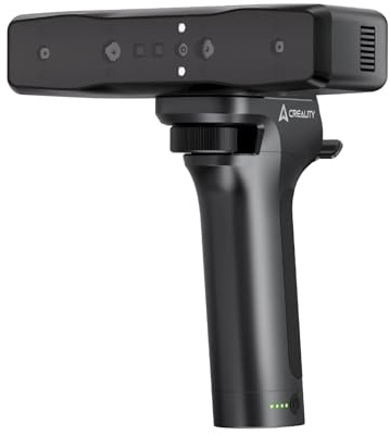 Creality Otter Lite 3D-Scanner, 0,05 mm Hochpräzise, 30 fps kabelloser Griff Handheld Scanner für 3D-Druck, Anti-Shake-Tracking, 24-Bit Vollfarbscannen für Objekte zwischen 20 und 2000 mm