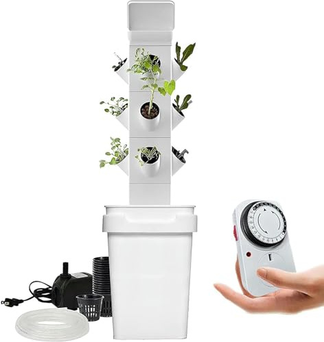 Sistema di Coltivazione idroponica, Coltura idroponica, Torre idroponica 24, Kit vetrificatore Smart Garden Maceter