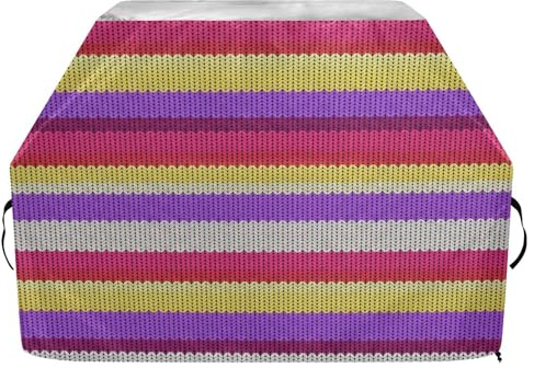 JUMBEAR Grillabdeckung, bunte Streifen, passend für Weber, Brinkmann, Char-Broil – robuste große Grillabdeckungen, UV- und wasserdicht, reißfest (165 x 63,5 x 114 cm)