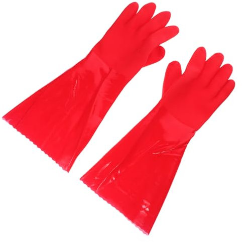 CALLARON 2pairs Slip Housework Gloves Thicken Kitchen Cleaning Gloves Non-slip Dishwashing Lining for Home Use