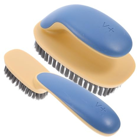 Hohopeti Kit 2 Pezzi Spazzole la Pulizia Scarpe e Vestiti Setole Morbide Antipelucchi in Plastico per Uso Domestico e Cura Delicata delle Calzature e Abbigliamento