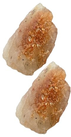 POPETPOP Piedras Energéticas de Yoga de Sol Natural 2piezas para Meditación Cristal Áspero, Relajación y Decoración para Jarrón o Acuario Varios estilos