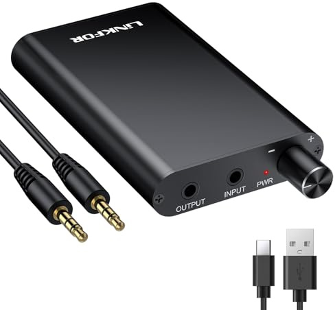 LiNKFOR HiFi-Kopfhörer-Verstärker, 16-300Ω, tragbar, mit doppelter Verstärkung, Typ C, für Kopfhörer mit hoher Impedanz