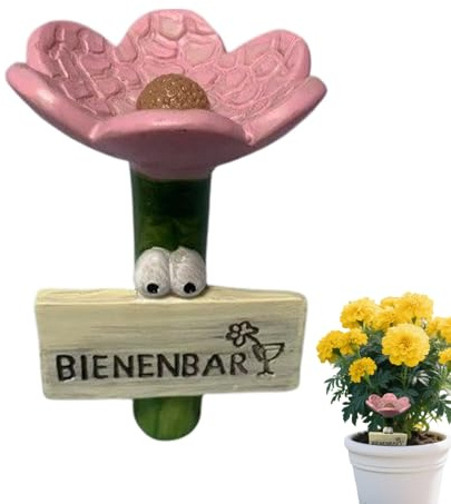 Station d'arrosage pour abeilles – Mangeoire en résine en forme de fleur pour l'extérieur | Station d'arrosage pour abeilles pour nourrir les ruches, oiseaux, apiculture, colibri gardant l'extérieur à