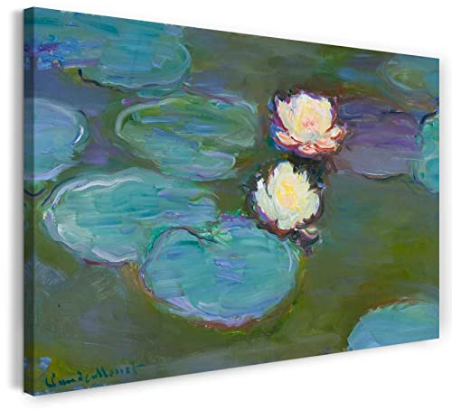 Printed Paintings Leinwand (120x80cm): Claude Monet - Seerosen