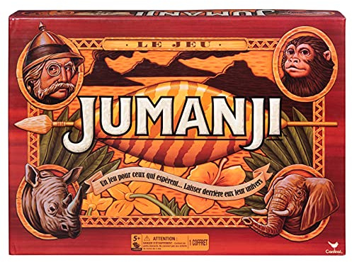 JUMANJI Spelet – brädspel för hela familjen – Retro Edition Spin Master Games – fransk version – 6045933 – spel 5 år