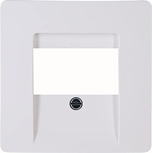 Kopp HK05 TAE Cover, 1-3 Ports (or 2-Way USB Socket), Colour: Arctic White, Pack of 5, 326002001