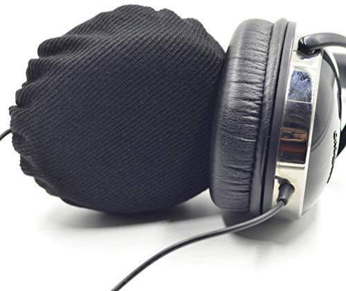 8 Pz Coperture Per Cuffie Estensibili Cuffie Estensibili Nere Padiglione Auricolare Copri Cuffie Usa e Getta Cuffie Nere Copriorecchie Per Cuffie Cuffia Accessori Orecchio