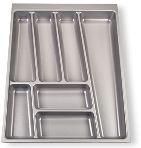 SOTOOLS KÖNIG Besteckkasten II, Silbergrau, 45er Korpus, Breite: 355 mm | Besteckkasten für 45er Korpus.