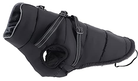 Hundemantel wasserdicht Hundepullover Winterjacke für Hund Hundebekleidung Hundejacke Haustierkleidung Hundekleidung Baumwollkleidung Weste Herbst und Regenmantel Hund Camouflage (Black, XXL)