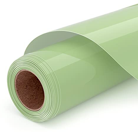 HKC Sublimation HTV Plotterfolie für Helle Stoffe 12 x 6ft | Textil Flexfolie für Sublimation für T-shirt, Tasche, Hut, hohe Übertragungsrate,Glänzend