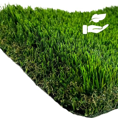 Césped Artificial 40 mm Modelo Toledo – Aspecto Natural y Fibra Suave | Para Jardín, Terraza, Piscina y Ático | Drenaje Rápido y Resistente al Sol (2mx11m = 22m2)