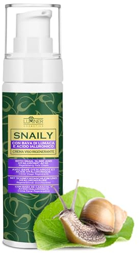 Luminer Schneckenschleim Creme 100 ml – Schneckencreme Gesichtscreme mit 70% Schneckenschleim, Hyaluronsäure & Vitamin C – Feuchtigkeitsspendende Anti Aging Hautpflege für alle Hauttypen
