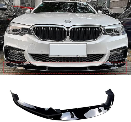 Auto Frontspoiler für BMW 5 Series G30 M Sport 2018-2020 ABS Frontstoßstange Lippe Frontspoiler Lippen Stoßstangenlippe Front Unterstoßstangen Lippenspoiler,A