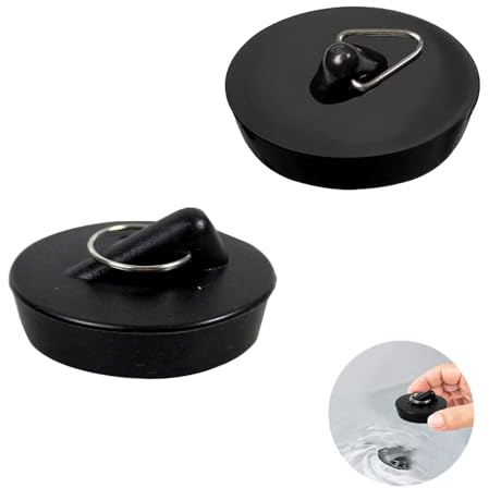 2 Pack Abflussstopfen Waschbeckenstöpsel, Stöpsel badewanne 45mm, Waschbecken Stöpsel Verschluss, Abfluss Stöpsel für Waschbecken Spülbecken Küchenspüle