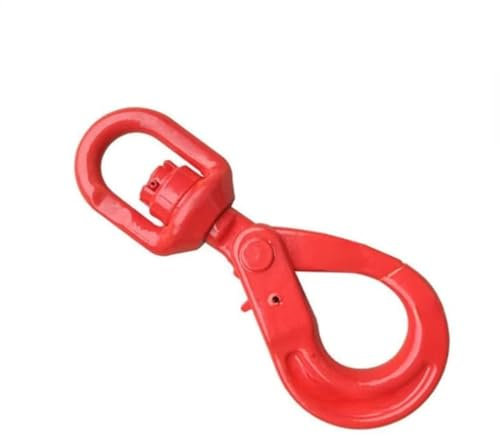 Edelstahlwirbel Hubhaken Kran-Hebehaken, Sicherheitshaken, speziell for Kran-Rigging, Schnellspanner, gesenkgeschmiedeter legierter Stahl, hängendes, schwenkbares Hebezubehör (Color : 06)