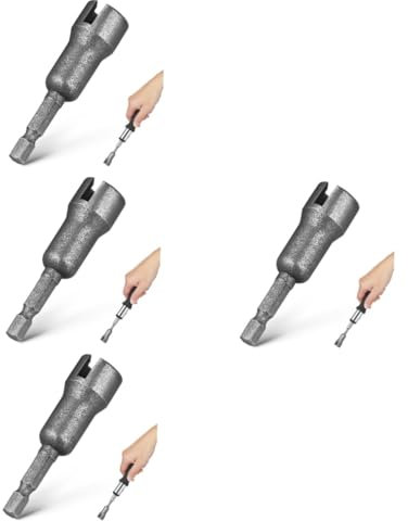 Gadpiparty 4stücke Wing Nut Driver Adapter Stecknuss Für Elektrische Schraubenzieher Sechskantschaft Slotted Flügelmutter Bohrer Robust Und Präzise Für Müheloses Arbeiten Werkstatt Und