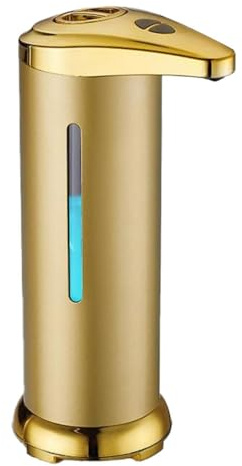 Automatisk tvåldispenser – beröringsfri batteridriven smart elektrisk dispenser, smart handtvåldispenser | elektrisk flytande tvålpump, rostfritt stål disktvåldispenser för badrum kök