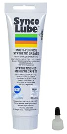 Super Synco Lube 21030 - Synthetisches Mehrzweckfett mit Syncolon (PTFE), 85g Tube + 10201 Aufsatz/Applicator