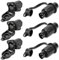 3 Stück 3 polige Steckdose, Anhänger Stecker, 3 Poliger Stecker 12v Traktor, Steckdose 12V für Landmaschine und Baumaschine