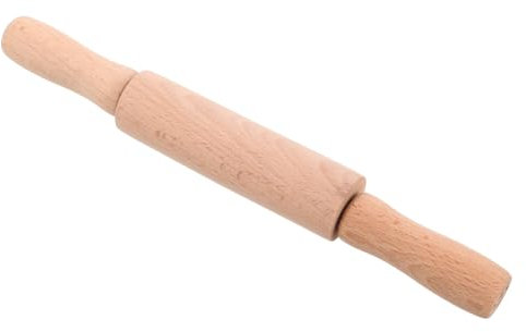 ibasenice Mini Rolling Pin Wooden Boys and Girls Pastry Tool Safe for Toddlers Decorative for Christmas Baking