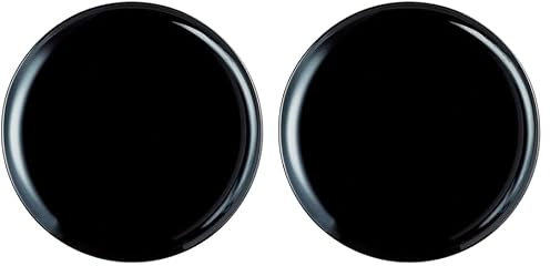 Luminarc Friends Time Plato Pizza Vidrio 32cm Negro (Paquete de 2)