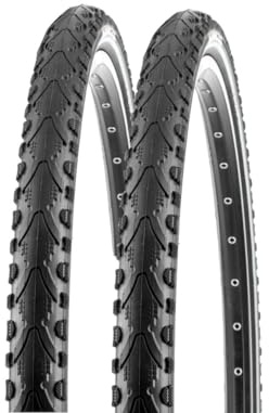 2X Fahrradreifen Set 28 Zoll Khan K-935 schwarz K-Shield Pannenschutz Reflex 700x35C 37-622 mit Reflexstreifen