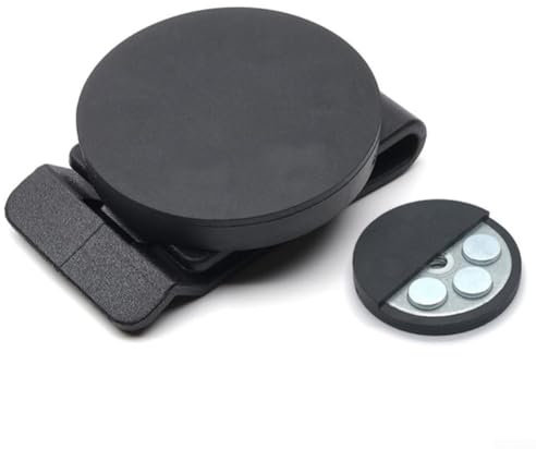 Yhenlovtt Fondina professionale con clip per cintura, con base magnetica, antiscivolo, resistente ai graffi, per officina, cacciaviti, chiavi, colore nero (55 mm)