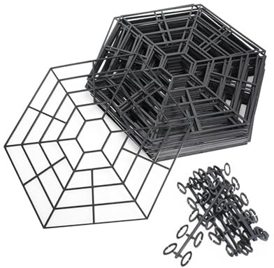 jojomis 20Pcs Fishing Pond Net Protectors Hexagonal Pond Guards Easy Install Protective Covers for Backyard Garden