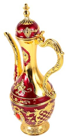 ELAYARD Vaso per vino bianco in stile europeo portabottiglie retrò elegante vaso da vino vaso di vino per matrimoni Jug d'acqua brocca d'acqua squisito vaso di vino ferro battuto rosso